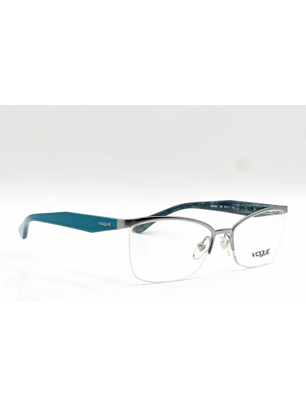 Vogue VO 3981 548 Silver Turquoise Authentic Eyeglass Frames 54-17
